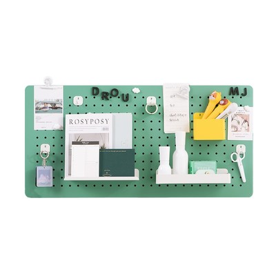 桌面洞洞板置物架书桌电脑桌金属桌子上磁吸配件学生文具收纳开学