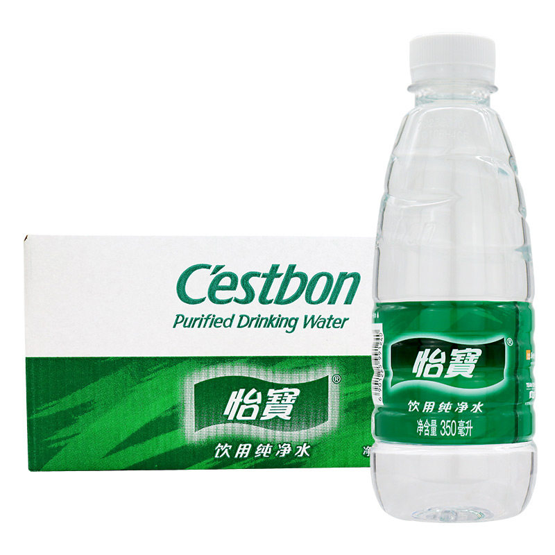 怡宝饮用纯净水小瓶装350ml*24瓶整箱会议非矿泉水 北京包邮