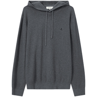 【新品】含山羊绒BEANPOLE滨波2025秋冬男士连帽休闲随性套头毛衣