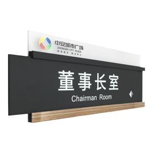 亚克力办公室门牌可更换式公司科室部门牌标识牌立体设计定制定做