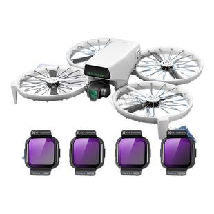 卓尔适用DJI大疆Flip无人机滤镜套装防过曝掌上穿越机专业航拍版镜头UV保护ND16/32/64减光镜CPL偏振镜配件