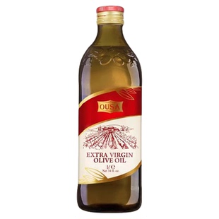 欧萨意大利特级初榨橄榄油意大利进口西餐凉拌油醋汁沙拉食用油1L