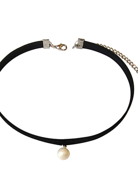 黑色丝绒百搭女脖子饰品choker