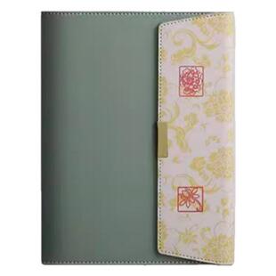 国潮a5笔记本樱花记事本办公商务办公可印logo三折页笔记本本子简约ins风精美高档超厚记事本大学生日记本