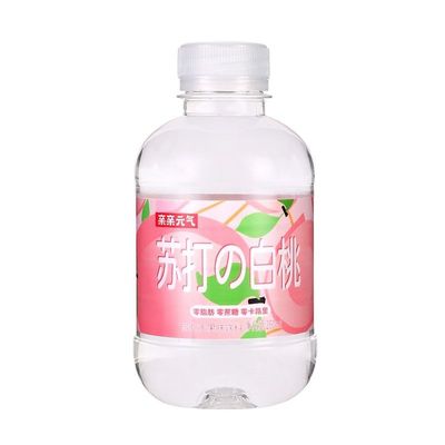 元气苏打水无汽无糖孕妇备孕小瓶装饮料批发白桃味饮用水整箱24瓶