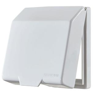 MANK曼科白色防护盒86型开关插座面板86型墙壁开关保护盖