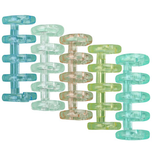 5孔活页扣环透明书圈夹环活页圈可拆卸装订成册神器工具diy装订夹条自制线圈环厚书本封面纸打孔环扣圈塑料圈