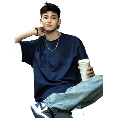 重磅260g短袖t恤男复古美式青年