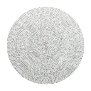 北欧手工编织地毯客厅茶几沙发毯白黄轻奢风家用卧室房间地垫定制