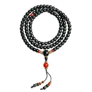 印象眸和田玉手串男女款黑青油润南红多宝多圈精工轻奢玉石手链