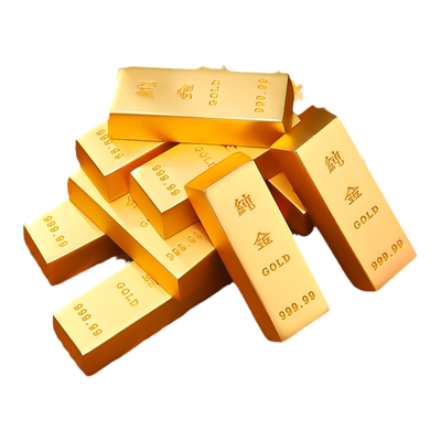 黄铜招财摆件中式客厅仿真金条