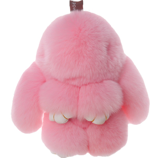 獭兔毛兔玩偶小兔子毛绒玩具装死挂饰垂耳兔公仔长毛兔兔书包挂件