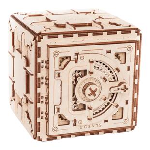 木质高难度拼装3d手工模型密码储蓄存钱箱DIY立体拼图解密玩具