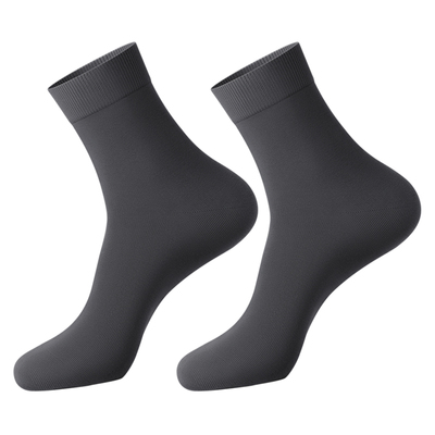 袜子男款纯棉黑色加厚中长筒袜