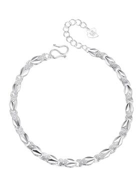 生日礼物四叶草足银手链小众