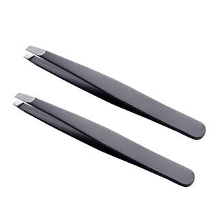 平口镊子拔腿毛男士扒胡子拔毛钳修眉夹眉毛假睫毛夹子工具