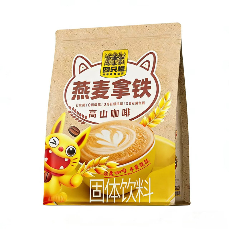 四只猫燕麦拿铁速溶咖啡30条