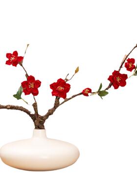 杜鹃花客厅中国花瓶+花禅意