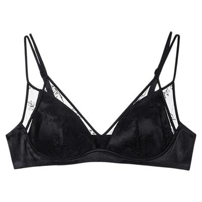 ubras千金蕾丝双肩带缎面文胸罩