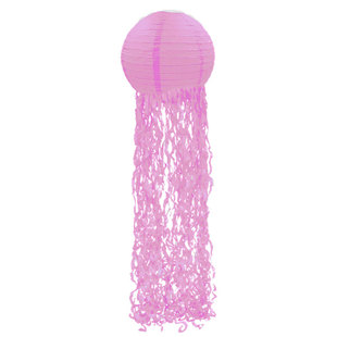 个性灯笼教室布置生日派对舞台门店装饰纸灯笼水母流苏挂饰挂件