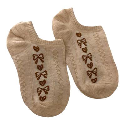 细细条 文艺复古袜子女夏ins潮可爱硅胶防滑低帮浅口隐形短袜船袜