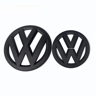 大众19款探歌中网标 探岳途岳途铠途昂途安L改装黑色立体前后车标