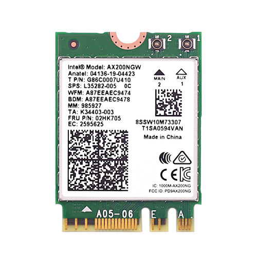 gxlinkstar AX210/AX200/AX201/BE200 M.2无线网卡WiFi6e三频蓝牙5.4笔记本台式机内置千兆高速WiFi接收器
