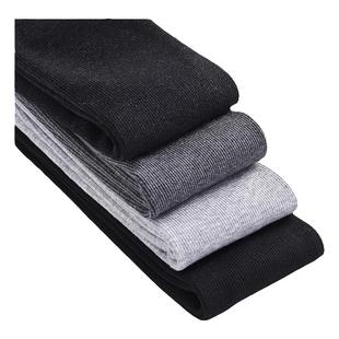 秋冬加绒加厚保暖打底裤女螺纹竖条棉质舒适高弹力高腰踩脚棉裤袜