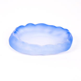 耘籍阁砚台书法专用水晶玻璃冰种学生笔搁墨汁墨池墨蝶墨碟