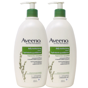 2瓶Aveeno艾惟诺/艾维诺身体乳天然燕麦润肤乳无香正品官方旗舰店