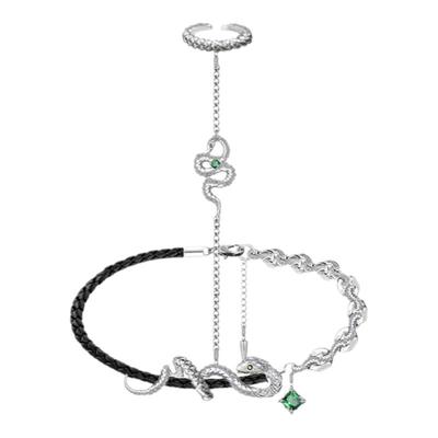 masw麻秀原创设计戒指一体手链