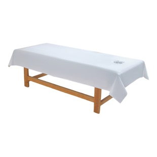 全棉斜纹美容床单带洞纯棉按摩床专用隔脏单纯色棉质医院理疗床单