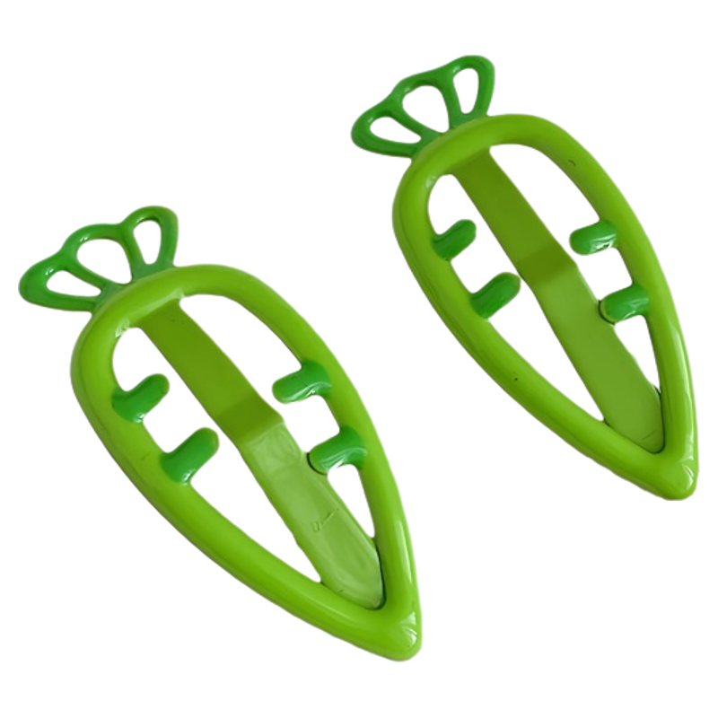 可爱纯色发卡胡萝卜BB夹磨砂滴油趣味卡通发夹儿童对夹侧边夹发饰