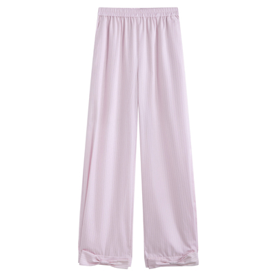 直筒蝴蝶结年春夏长裤裤脚新品