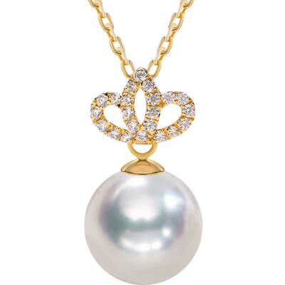 南珠宫18K金海水珍珠吊坠