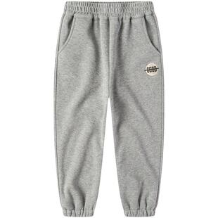 小象汉姆童装男童加绒运动裤儿童一体绒冬装长裤保暖2026束脚长裤