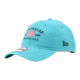韩国代购NEWERA纽亦华美国国旗刺绣标防晒940软顶棒球帽湖水绿