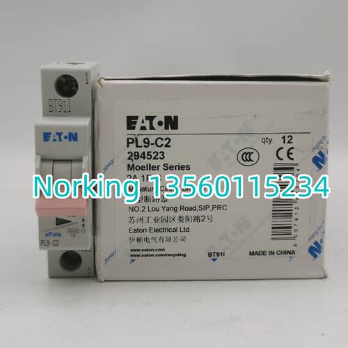 议价EATON伊顿穆勒 6KA微型断路器PL9-C2 全新原装空气开关1P 2A