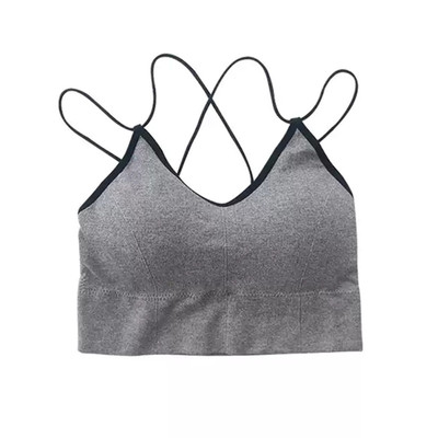 针织美背吊带内搭性感带胸垫吊带