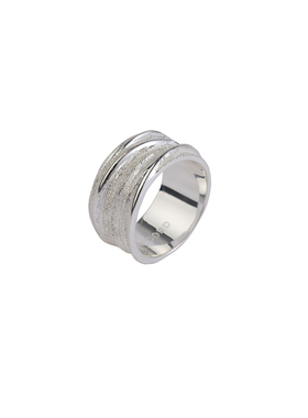 现货26SS新款DACCORD月粼银色褶皱立体条纹戒指清冷高级感叠戴