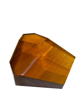 无烤色焦糖色天然黄水晶随形吊坠