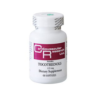美国原装 Cardiovascular Research 生育三烯酚125mg维生素E胶囊