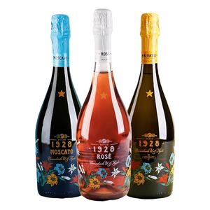 意大利之花女士桃红起泡酒甜白葡萄酒低度甜型甜红酒莫斯卡托