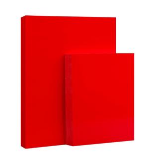 元浩红色卡纸中国红硬A4红纸写字硬纸大红4K大8K大张手工学生幼儿园A3正方形单面双面圆形空白贺卡结婚请柬