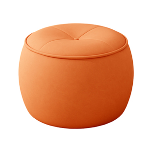 小凳子家用门口换鞋凳轻奢客厅沙发坐墩创意软包矮凳子创意南瓜凳