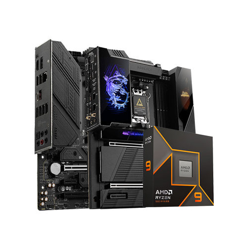 AMD锐龙R9 9900X 9950X盒装搭微星B650M/X870设计渲染主板CPU套装