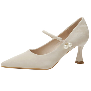 34小码女鞋313233细跟高跟鞋不累脚法式配裙子单鞋女2025新款秋季