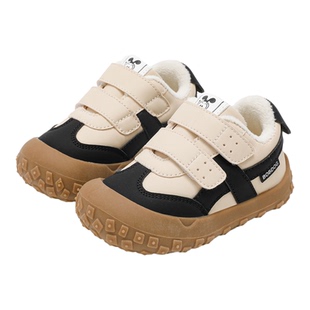 巴布豆童鞋男童宝宝学步鞋子2025冬季秋新款加绒软底保暖儿童棉鞋