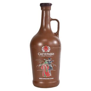 卢卡莎俄罗斯国家馆进口萨佩拉维仿陶壶干红葡萄酒红酒750ml