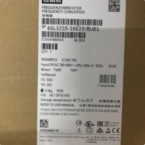 议价6SL3210-1KE23-8UB1西门子G120C标称功率18.5kW 6SL32101KE23